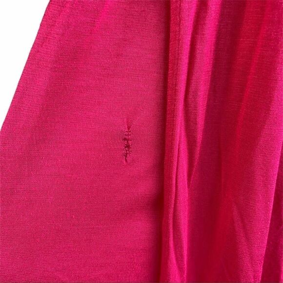 Armani Exchange Solid Pink V Neck Sleeveless Cotton Blend Maxi Dress Size M - Picture 7 of 8